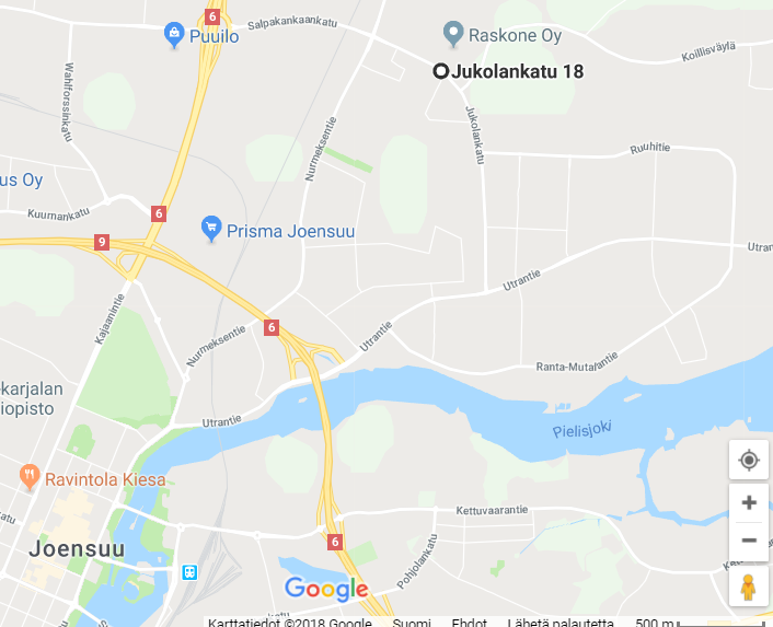 Kartta Metsäopetus Jukolankatu